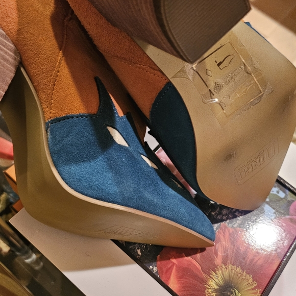 Dingo blue and orange cowboy boots - Picture 7 of 7